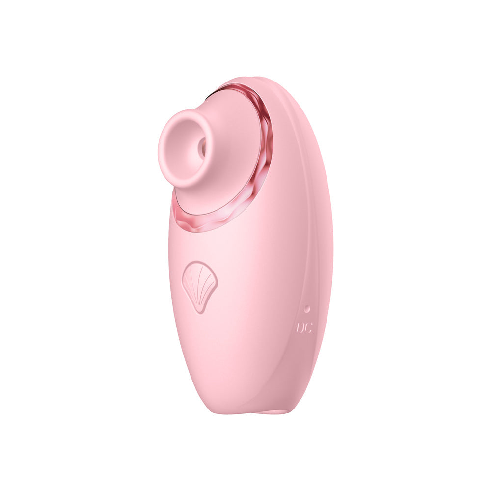 LUV INC TV11 TRIPLE-ACTION CLITORAL VIBRATOR RECHARGEABLE SILICONE 3-IN-1 STIMULATOR PINK