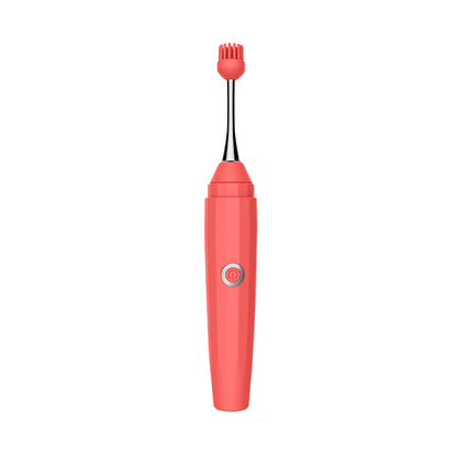LUV INC. - LUV INC OP10 ORGASM PEN RECHARGEABLE PINPOINT VIBRATOR WITH 3 ATTACHMENTS CORAL