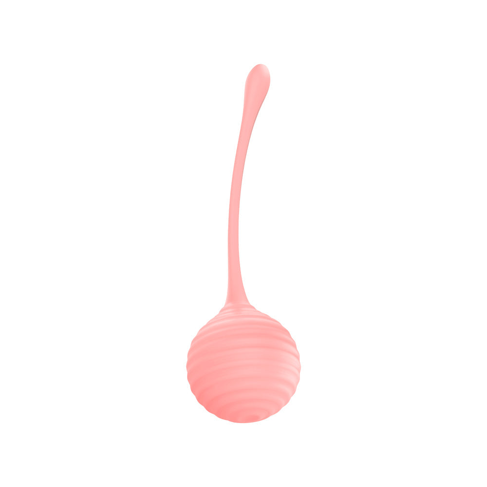 LUV INC KG88 KEGEL BALLS RIBBED SILICONE 2-PIECE SET LIGHT PINK