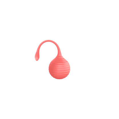 LUV INC KG88 KEGEL BALLS RIBBED SILICONE 2-PIECE SET CORAL