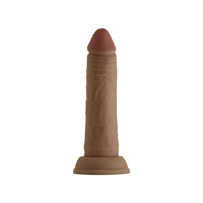 SHAFT MODEL J: 6.5 IN. DUAL DENSITY SILICONE DILDO OAK