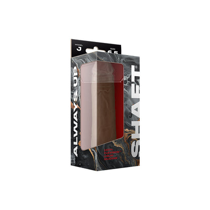 SHAFT - MODEL J: 6.5 IN. DUAL DENSITY SILICONE DILDO OAK
