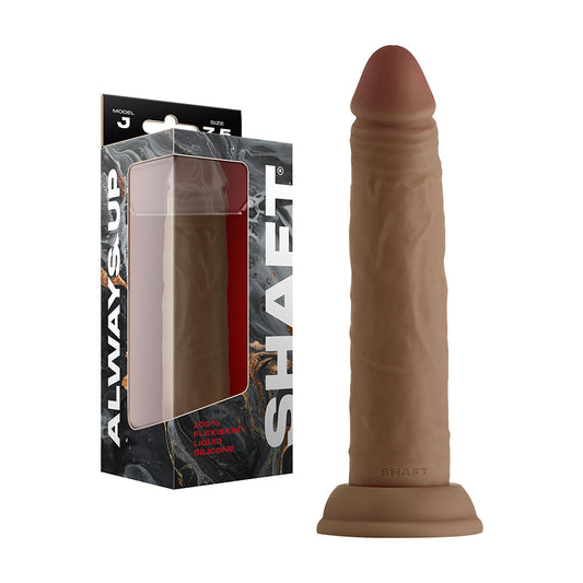 SHAFT - MODEL J: 7.5 IN. DUAL DENSITY SILICONE DILDO OAK