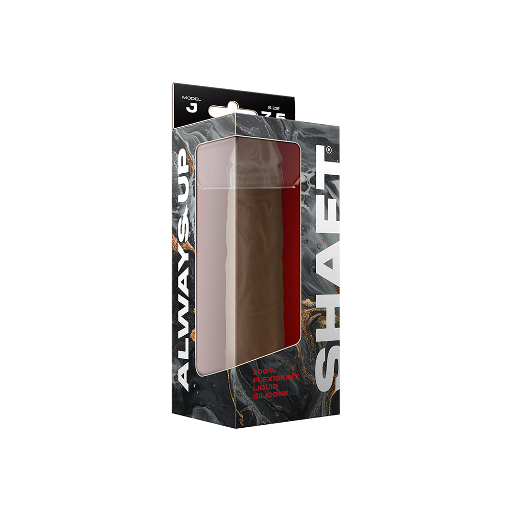 SHAFT - MODEL J: 7.5 IN. DUAL DENSITY SILICONE DILDO OAK
