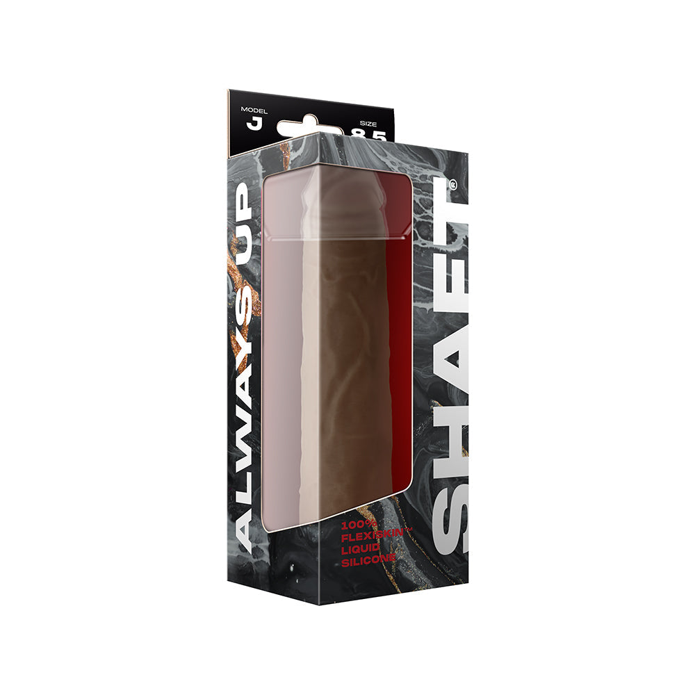 SHAFT - MODEL J: 8.5 IN. DUAL DENSITY SILICONE DILDO OAK