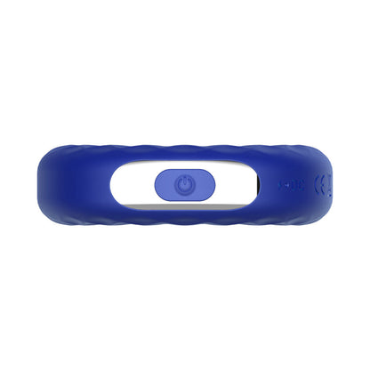 FORTO F-15 RECHARGEABLE SILICONE VIBRATING COCKRING BLUE