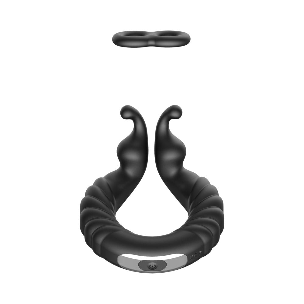 FORTO - ANILLO VIBRADOR TEXTURIZADO DE SILICONA RECARGABLE F 24