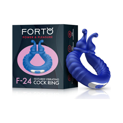 FORTO - ANILLO VIBRADOR TEXTURIZADO DE SILICONA RECARGABLE F 24