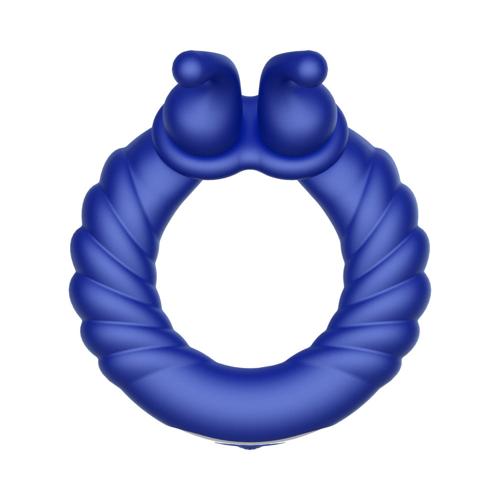 FORTO - ANILLO VIBRADOR TEXTURIZADO DE SILICONA RECARGABLE F 24