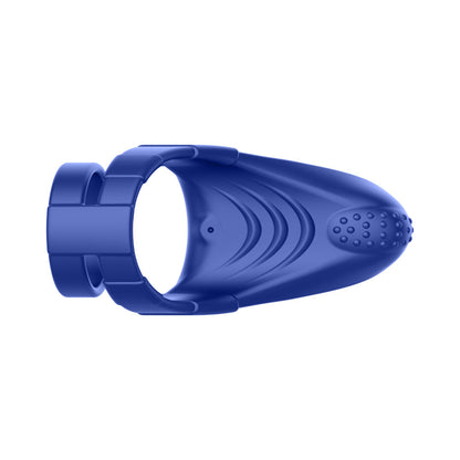 FORTO F-48 RECHARGEABLE SILICONE PERINEUM VIBRATING DOUBLE COCKRING BLUE