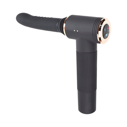 EVOLVED - TOO HOT TO HANDLE RECHARGEABLE SILICONE THRUSTING SEX MACHINE BLACK