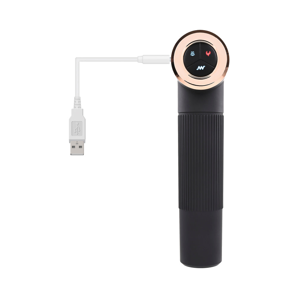 EVOLVED - TOO HOT TO HANDLE RECHARGEABLE SILICONE THRUSTING SEX MACHINE BLACK