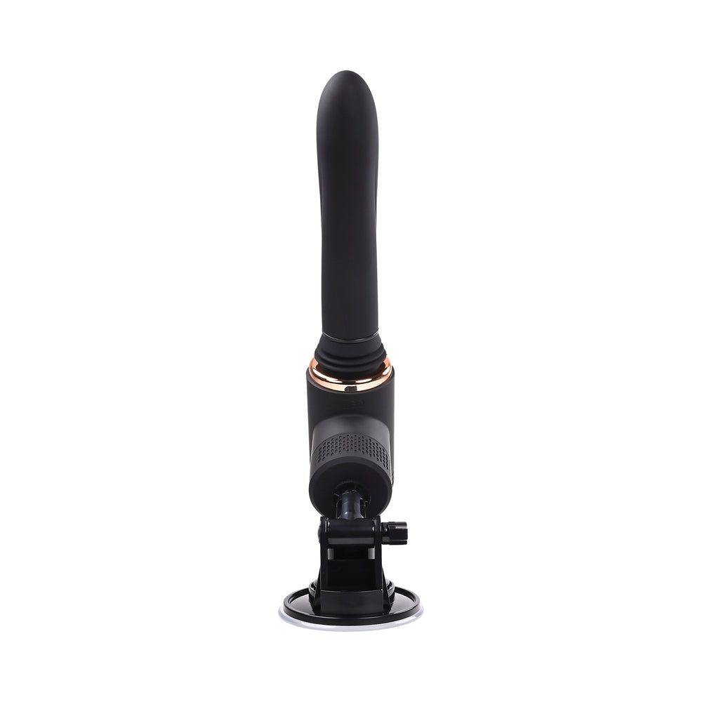 EVOLVED - TOO HOT TO HANDLE RECHARGEABLE SILICONE THRUSTING SEX MACHINE BLACK