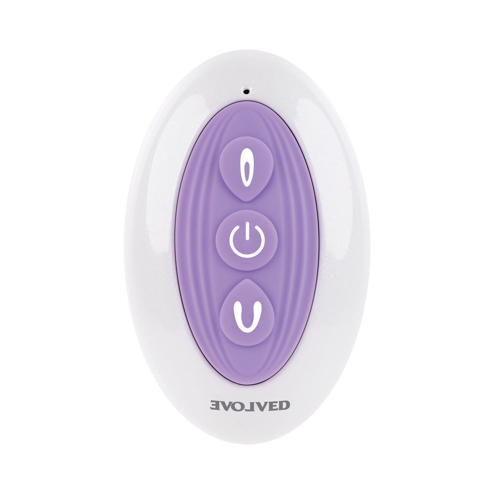 EVOLVED PETITE TICKLER RECHARGEABLE REMOTE-CONTROLLED SILICONE DUAL STIMULATOR PURPLE