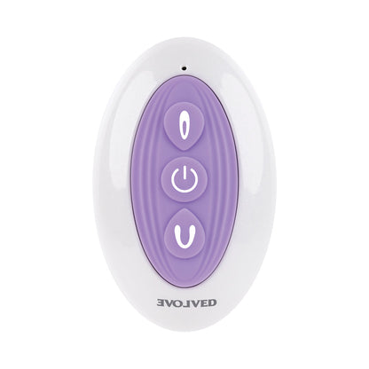 EVOLVED PETITE TICKLER RECHARGEABLE REMOTE-CONTROLLED SILICONE DUAL STIMULATOR PURPLE