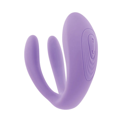 EVOLVED PETITE TICKLER RECHARGEABLE REMOTE-CONTROLLED SILICONE DUAL STIMULATOR PURPLE
