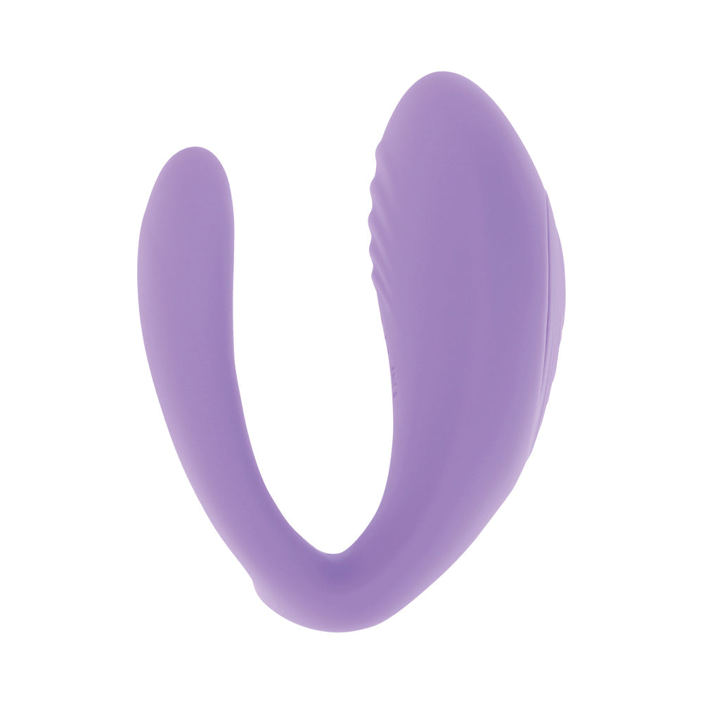 EVOLVED PETITE TICKLER RECHARGEABLE REMOTE-CONTROLLED SILICONE DUAL STIMULATOR PURPLE