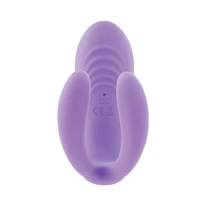EVOLVED PETITE TICKLER RECHARGEABLE REMOTE-CONTROLLED SILICONE DUAL STIMULATOR PURPLE