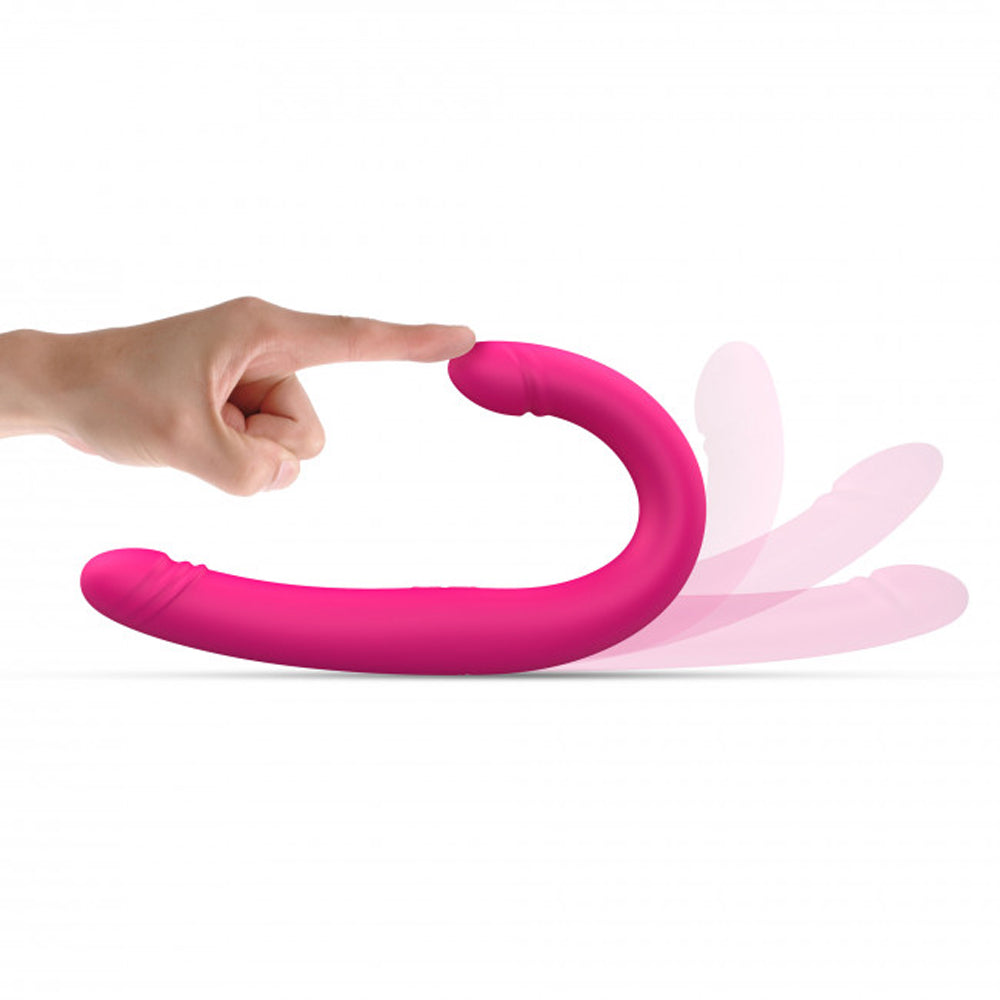 DORCEL ORGASMIC DOUBLE DO RECHARGEABLE THRUSTING & VIBRATING DOUBLE DILDO PINK