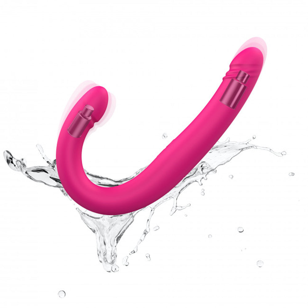 DORCEL ORGASMIC DOUBLE DO RECHARGEABLE THRUSTING & VIBRATING DOUBLE DILDO PINK