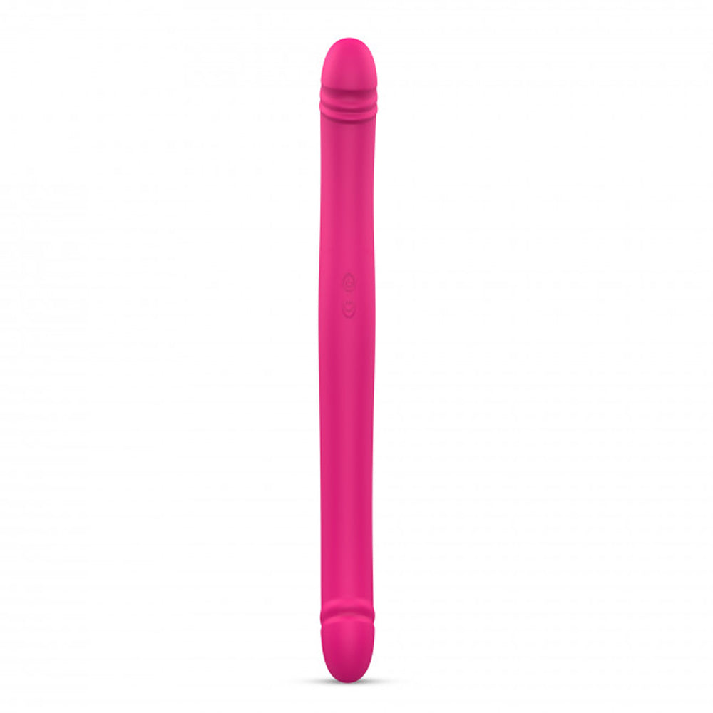 LOVELY PLANET - DORCEL ORGASMIC DOUBLE DO RECHARGEABLE THRUSTING & VIBRATING DOUBLE DILDO PINK