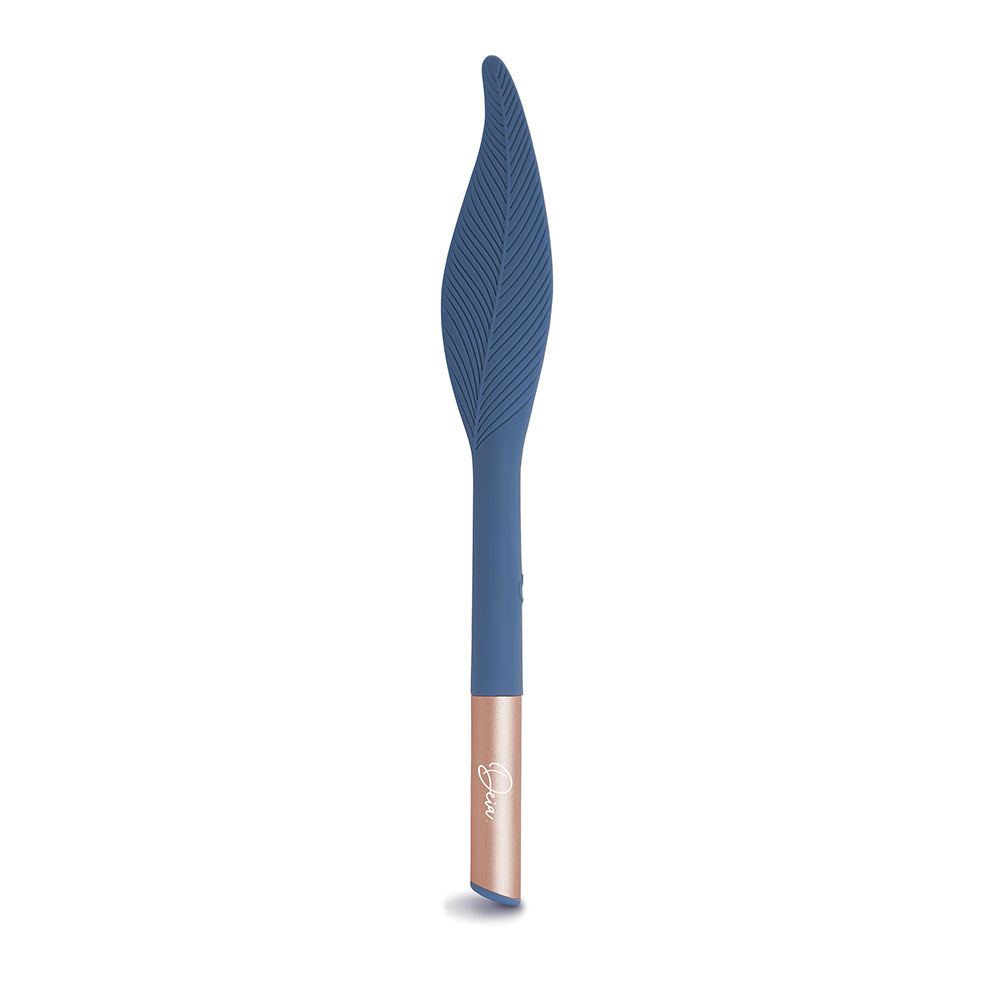 DEIA THE FEATHER VIBRATING TICKLER SILICONE BLUE