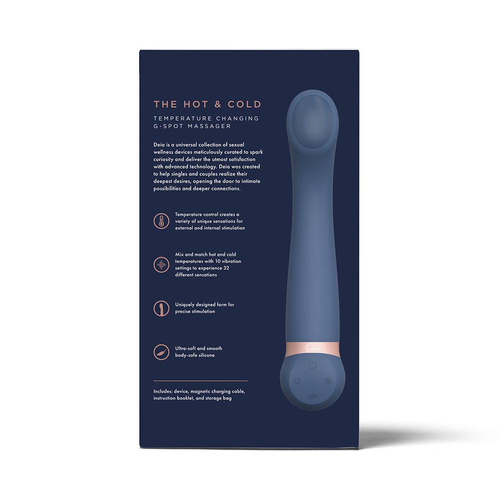 DEIA THE HOT & COLD TEMPERATURE-CHANGING G-SPOT MASSAGER SILICONE BLUE