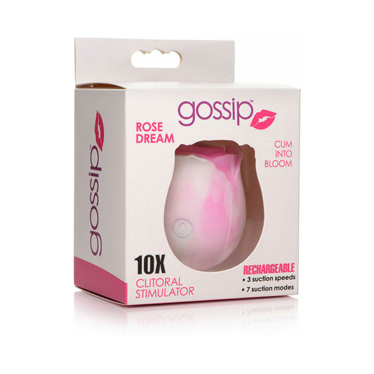 CURVE NOVEDADES - CURVE TOYS GOSSIP CUM INTO BLOOM ESTIMULADOR CLITORAL DE SILICONA RECARGABLE ROSE DREAM SWIRL