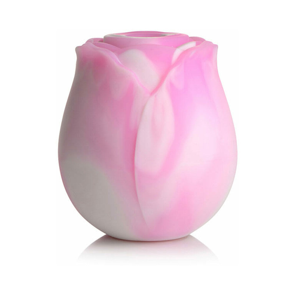 CURVE TOYS GOSSIP CUM INTO BLOOM RECHARGEABLE SILICONE CLITORAL STIMULATOR ROSE DREAM SWIRL