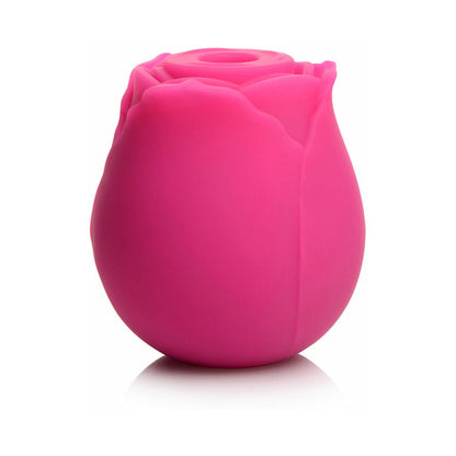 CURVE TOYS GOSSIP CUM INTO BLOOM RECHARGEABLE SILICONE CLITORAL STIMULATOR ROSE CRUSH MAGENTA