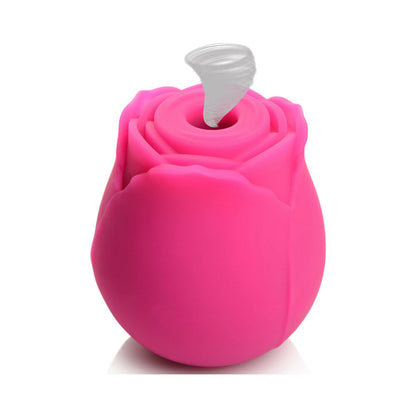 CURVE NOVELTIES - CURVE TOYS GOSSIP CUM INTO BLOOM RECHARGEABLE SILICONE CLITORAL STIMULATOR ROSE CRUSH MAGENTA