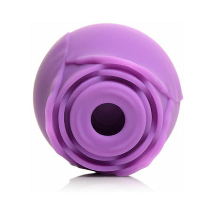 CURVE TOYS GOSSIP CUM INTO BLOOM RECHARGEABLE SILICONE CLITORAL STIMULATOR ROSE FLIRT VIOLET