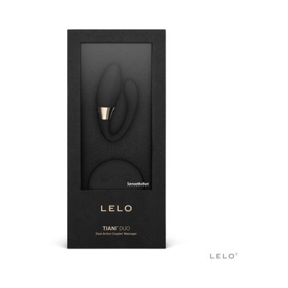 LELO - TIANI DUO RECHARGEABLE DUAL STIMULATION COUPLES VIBRATOR WITH REMOTE BLACK