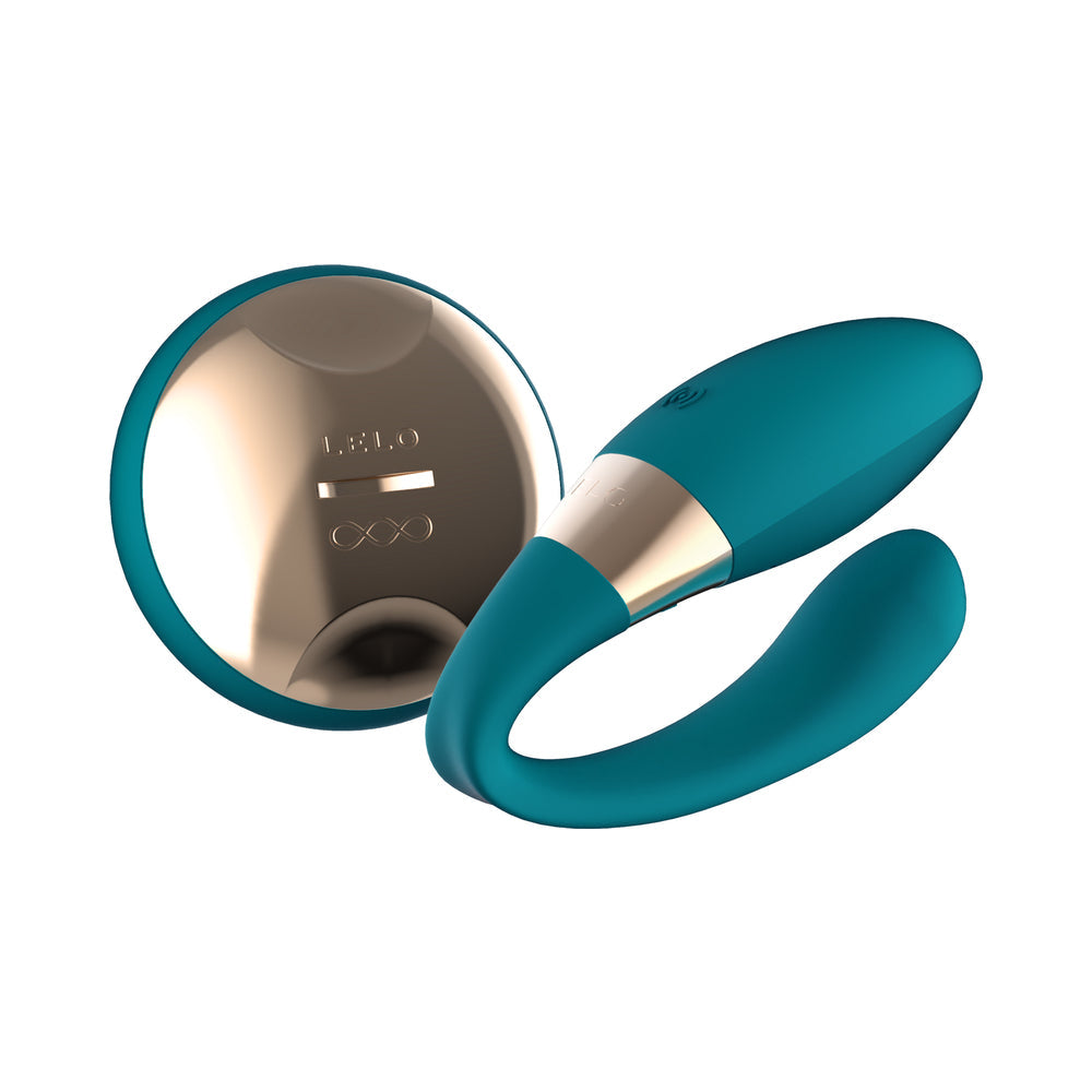 LELO TIANI DUO RECHARGEABLE DUAL STIMULATION COUPLES VIBRATOR WITH REMOTE OCEAN BLUE