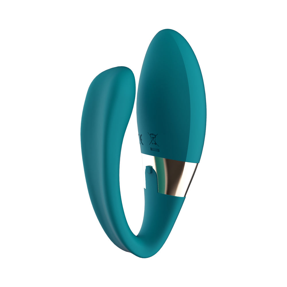 LELO TIANI DUO RECHARGEABLE DUAL STIMULATION COUPLES VIBRATOR WITH REMOTE OCEAN BLUE