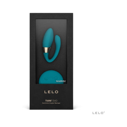 LELO TIANI DUO RECHARGEABLE DUAL STIMULATION COUPLES VIBRATOR WITH REMOTE OCEAN BLUE