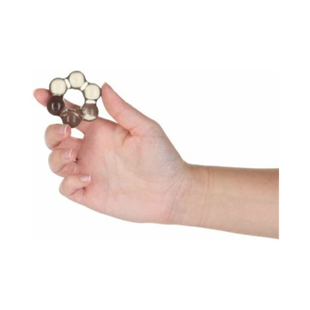 POWERBULLET GOT BIG DICK SUPER-STRETCH COCKRINGS 2-PACK SMOKE