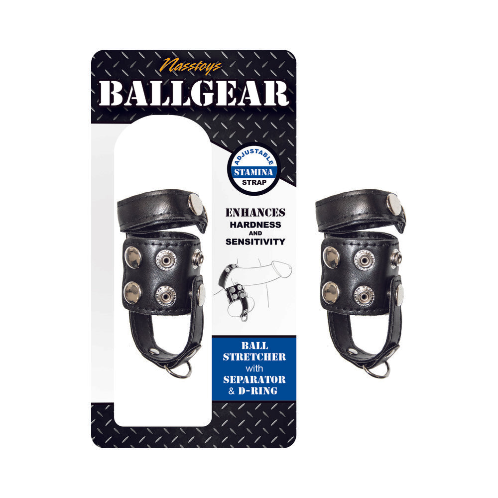 BALLGEAR BALL STRETCHER WITH SEPARATOR & D-RING - BLACK