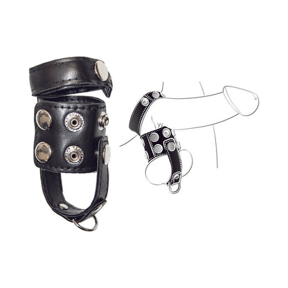 NASSTOYS - BALLGEAR BALL STRETCHER WITH SEPARATOR & D-RING - BLACK