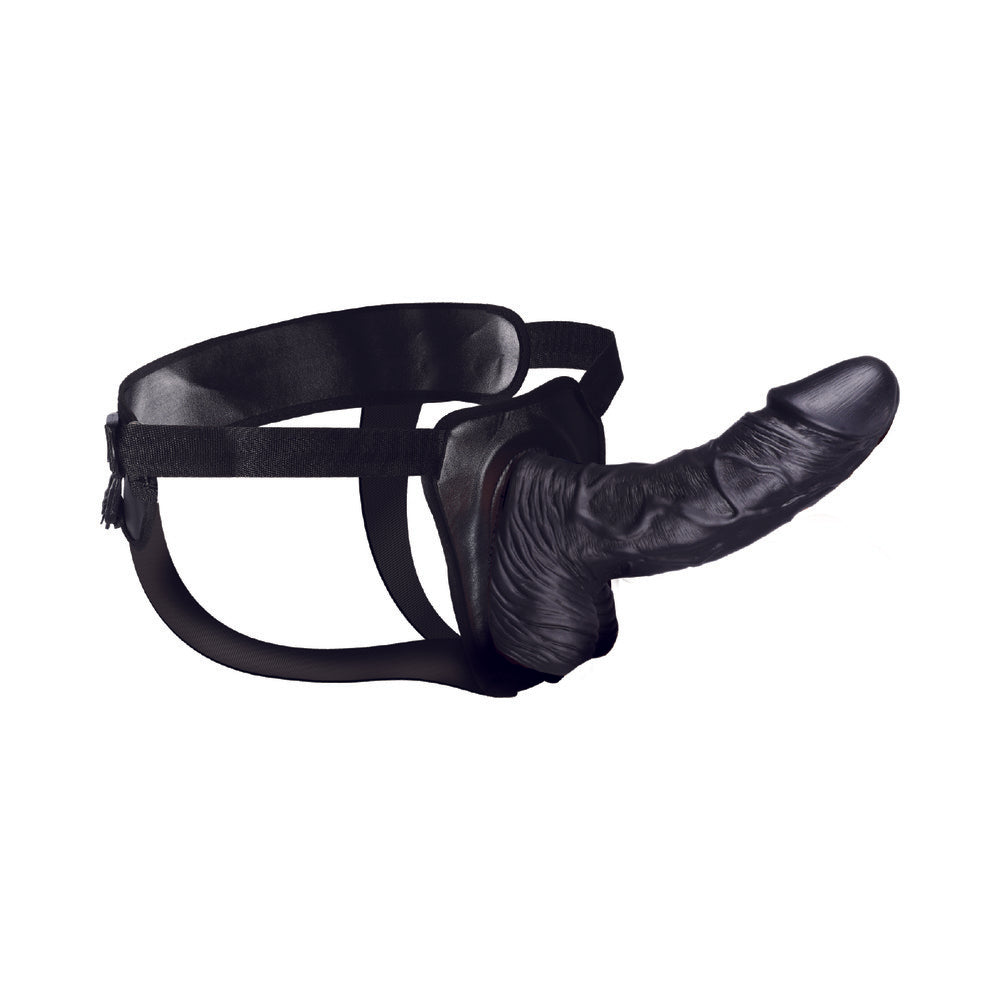 ERECTION ASSISTANT HOLLOW STRAP-ON 8 IN. BLACK