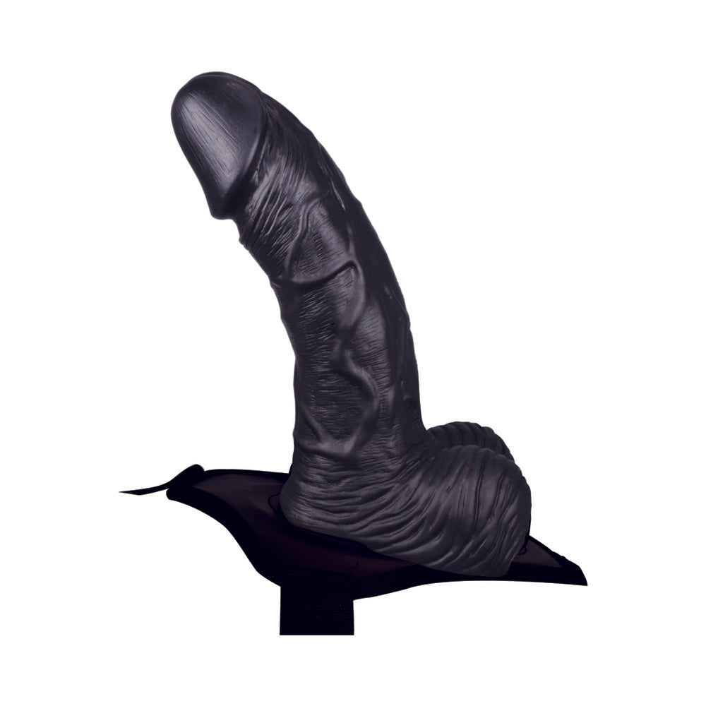 ERECTION ASSISTANT HOLLOW STRAP-ON 8 IN. BLACK
