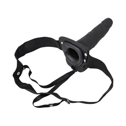 ERECTION ASSISTANT HOLLOW STRAP-ON VIBRATING 6 IN. BLACK