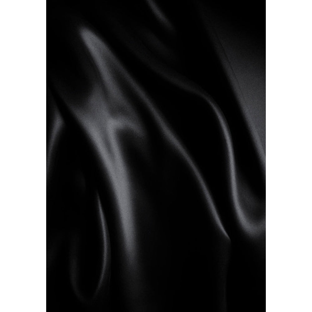 OUCH! BLACK & WHITE SATIN BONDAGE TIE BLACK