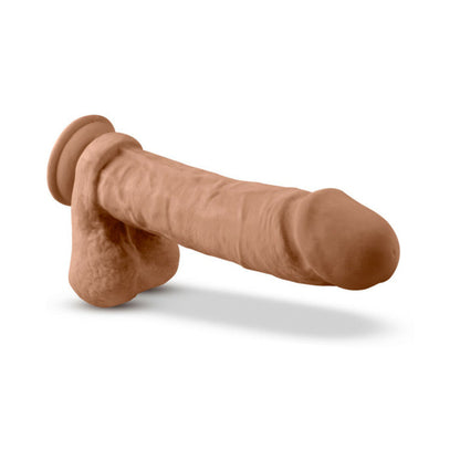 DR. SKIN SILICONE DR. JULIAN REALISTIC 9 IN. POSABLE DILDO WITH BALLS TAN