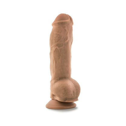 BLUSH - AU NATUREL BIG BOY 10 IN. POSABLE DUAL DENSITY DILDO WITH BALLS
