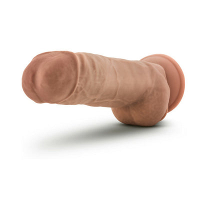 BLUSH - AU NATUREL BIG BOY 10 IN. POSABLE DUAL DENSITY DILDO WITH BALLS