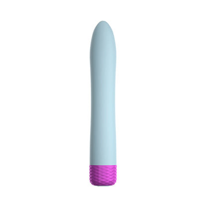 FEMMEFUNN - DENSA BULLET RECHARGEABLE DUAL DENSITY SILICONE SLIMLINE VIBRATOR LIGHT BLUE