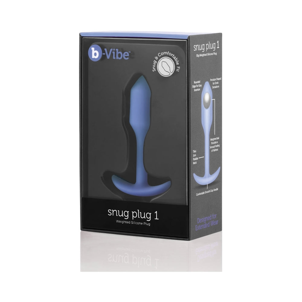 B-VIBE - SNUG PLUG 1 WEIGHTED SILICONE ANAL PLUG