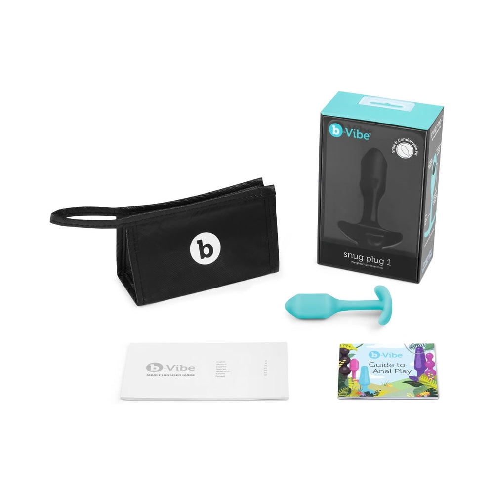 B-VIBE - SNUG PLUG 1 WEIGHTED SILICONE ANAL PLUG