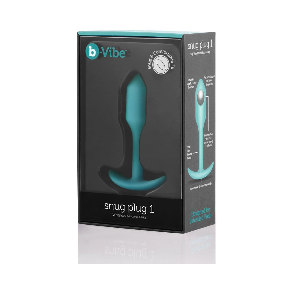 B-VIBE - SNUG PLUG 1 WEIGHTED SILICONE ANAL PLUG